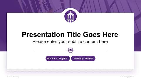 Furman University National Scholarship Defense PPT Template