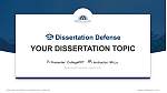 Fresno Pacific University Graduation Thesis Defense PPT Template