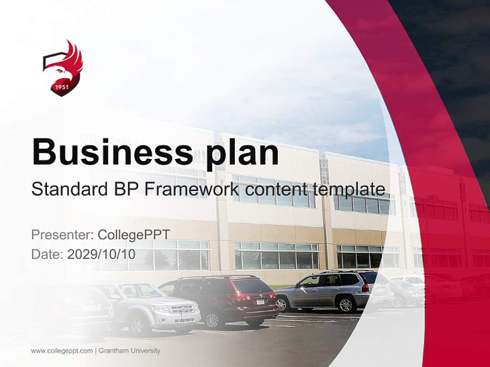 Grantham University Competition/Entrepreneurship Contest PPT Template4:3 ratio PPT effect preview image9