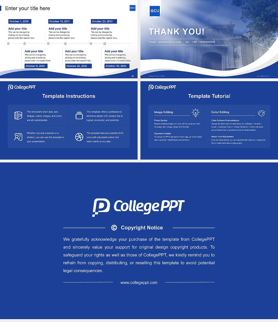 Georgian Court University Lecture Sharing and Networking Event PPT Template16:9 ratio PPT effect preview image4