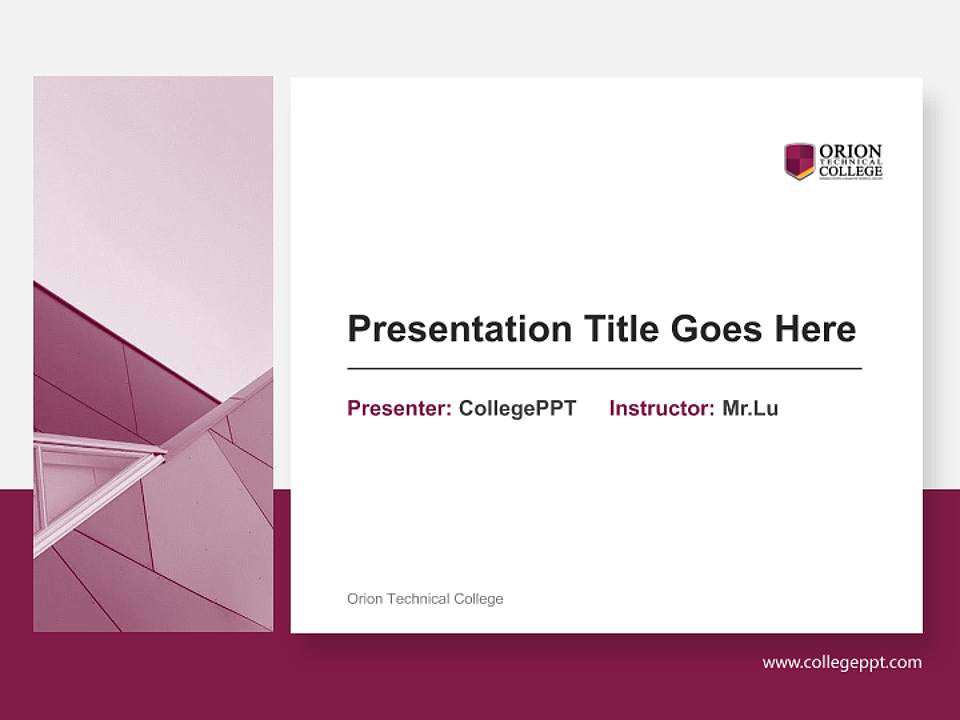 Orion Technical College General Purpose PPT Template4:3 ratio PPT effect preview image6