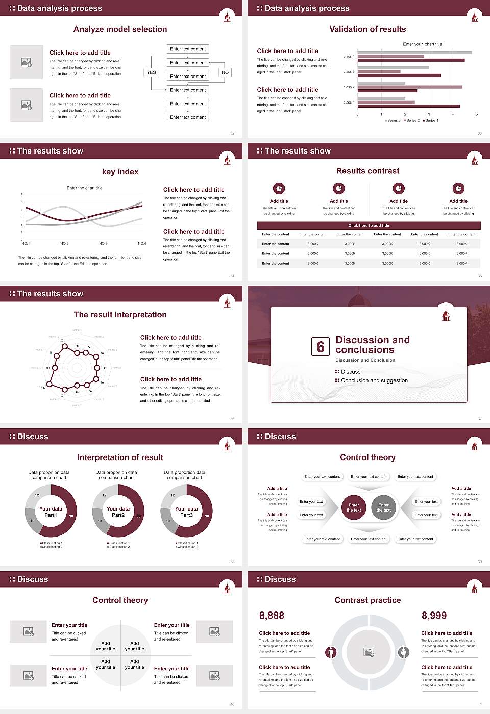 Freed-Hardeman University Graduation Thesis Defense PPT Template16:9 ratio PPT effect preview image5