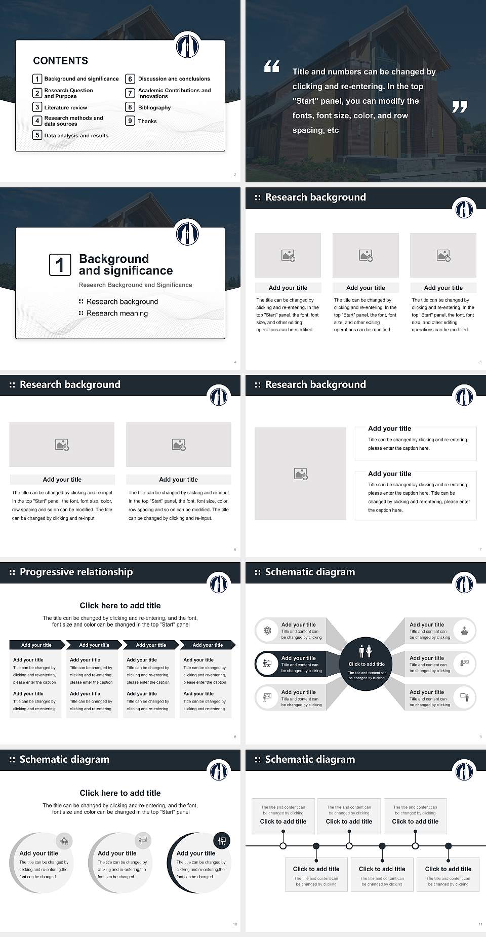 George Fox University Graduation Thesis Defense PPT Template4:3 ratio PPT effect preview image2