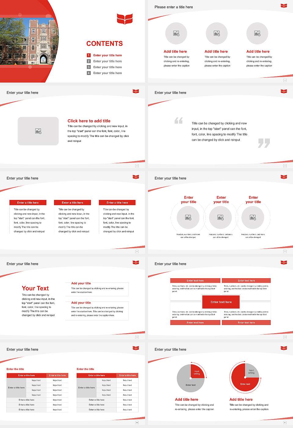 Grinnell College Course/Courseware Creation PPT Template16:9 ratio PPT effect preview image2
