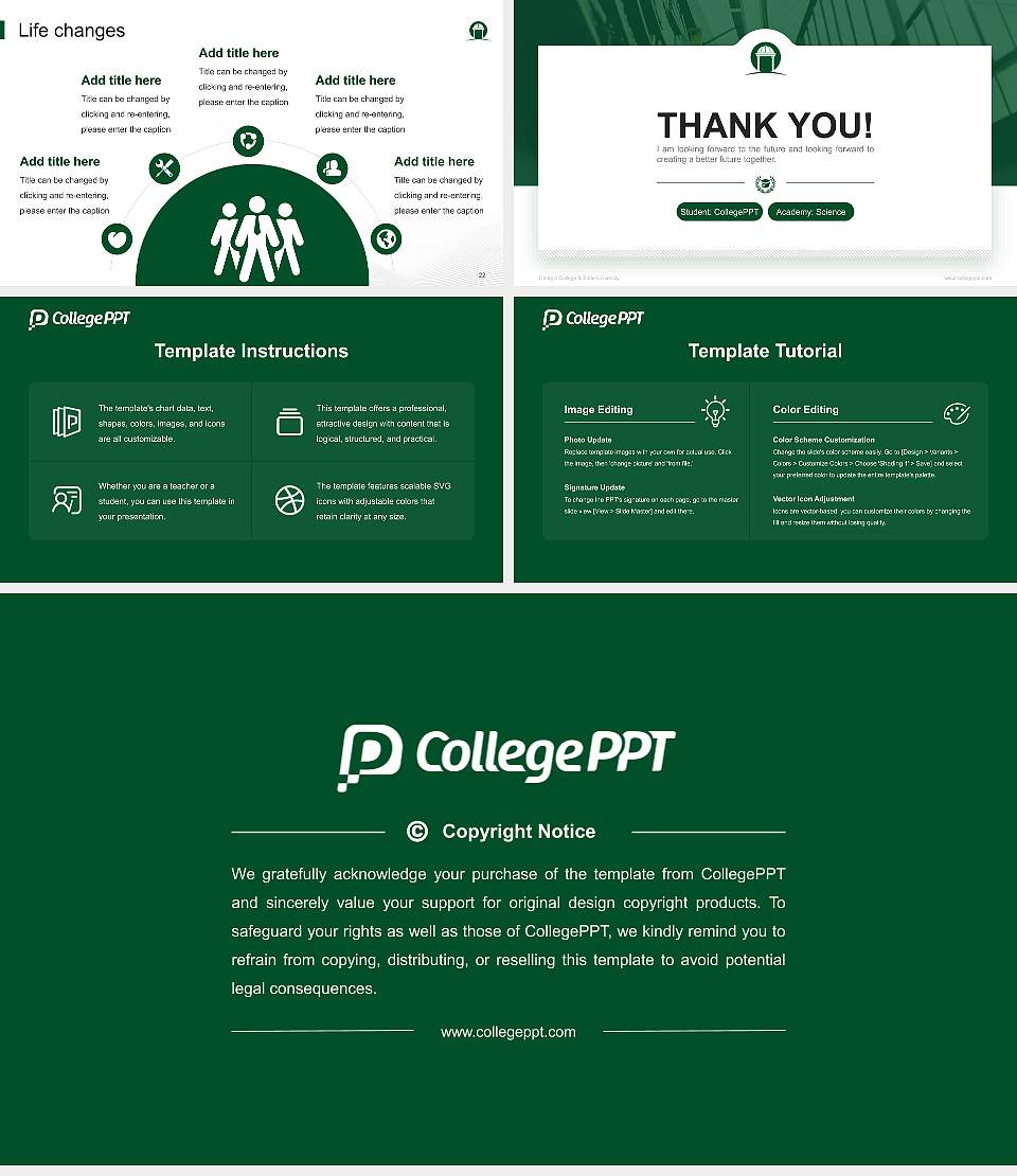 Georgia College & State University National Scholarship Defense PPT Template16:9 ratio PPT effect preview image4