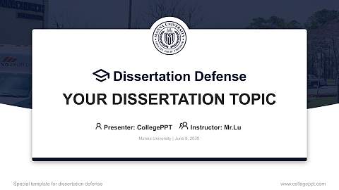 Manna University Graduation Thesis Defense PPT Template