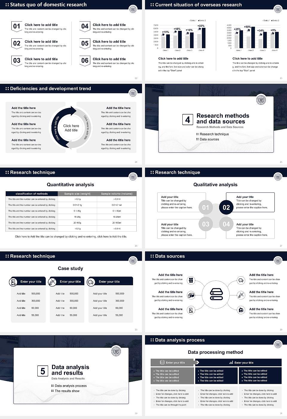 Manna University Graduation Thesis Defense PPT Template16:9 ratio PPT effect preview image4
