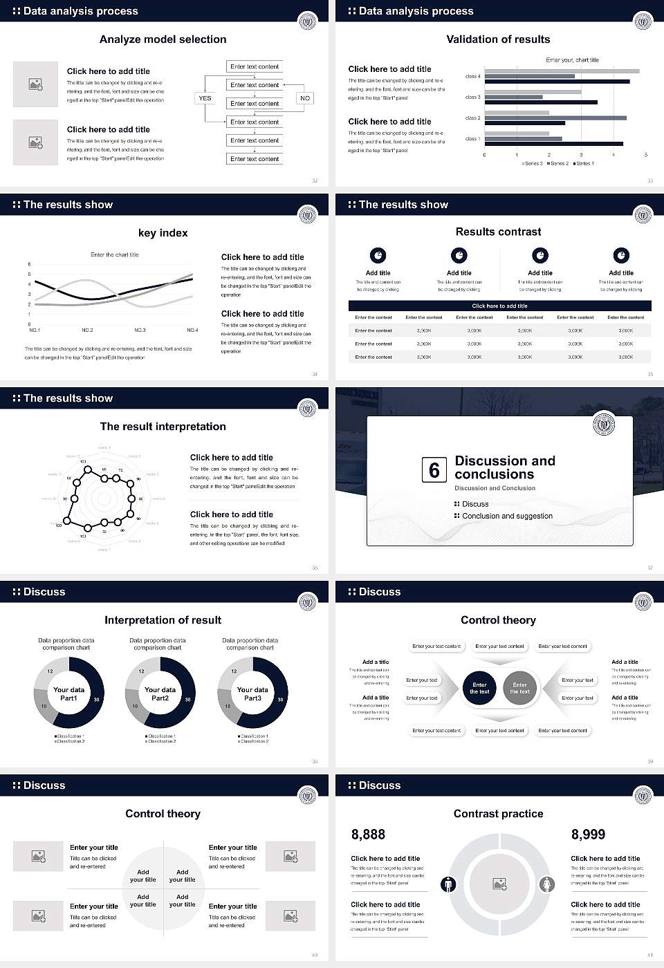 Manna University Graduation Thesis Defense PPT Template16:9 ratio PPT effect preview image5