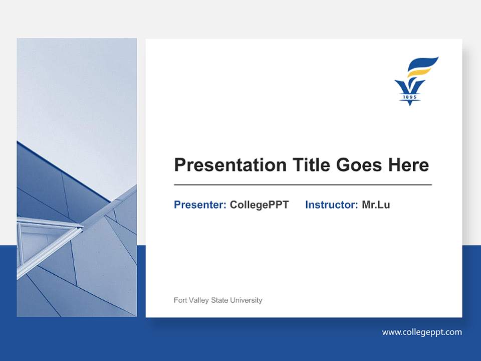 Fort Valley State University General Purpose PPT Template4:3 ratio PPT effect preview image6