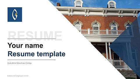 Gods Bible School and College Resume PPT Template