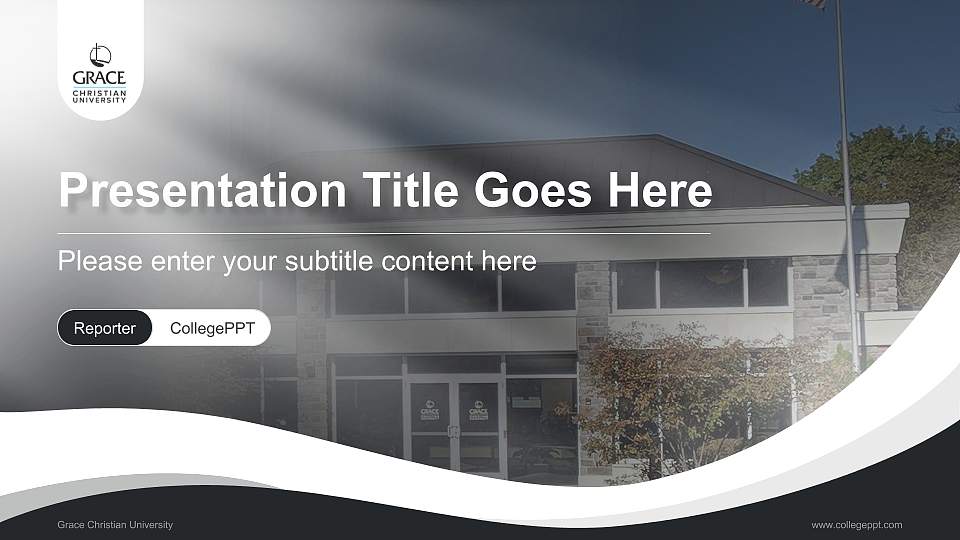 Grace Christian University Lecture Sharing and Networking Event PPT Template16:9 ratio PPT effect preview image