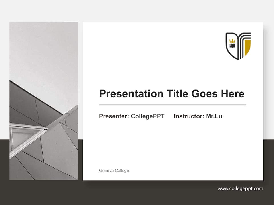 Geneva College General Purpose PPT Template4:3 ratio PPT effect preview image6