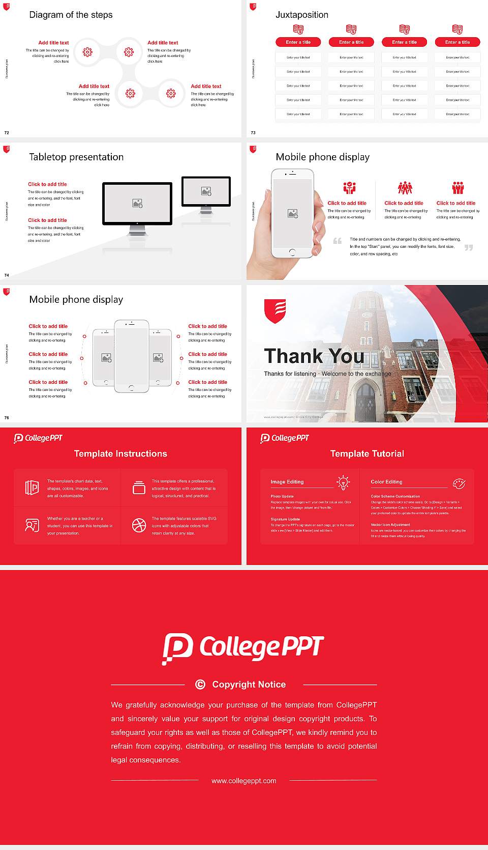 Grove City College Competition/Entrepreneurship Contest PPT Template16:9 ratio PPT effect preview image9