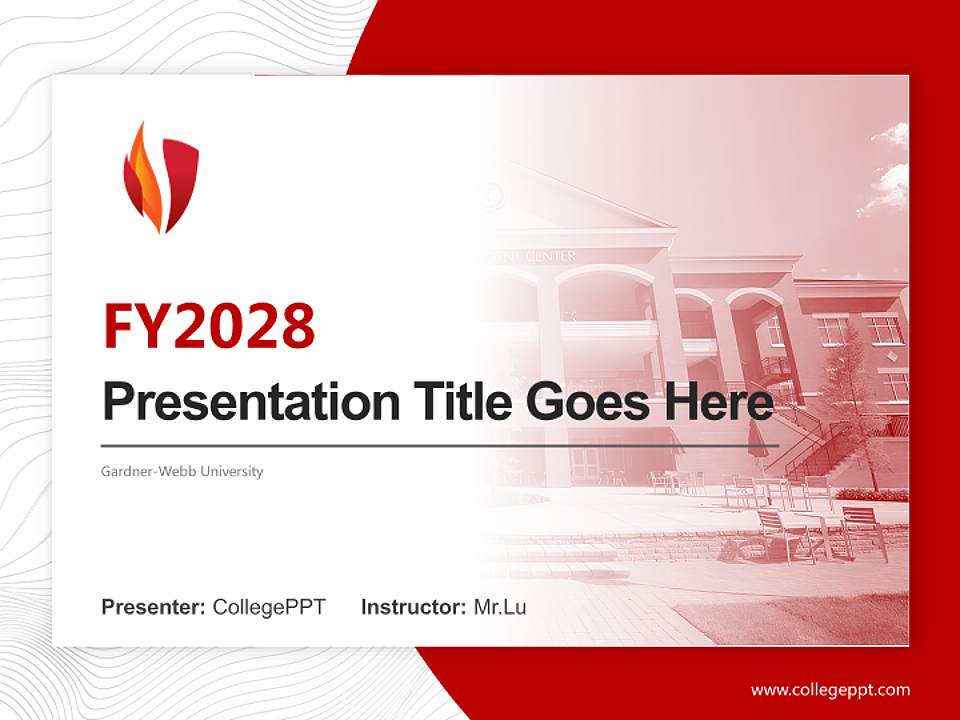 Gardner-Webb University Academic Presentation/Research Findings Report PPT Template4:3 ratio PPT effect preview image5