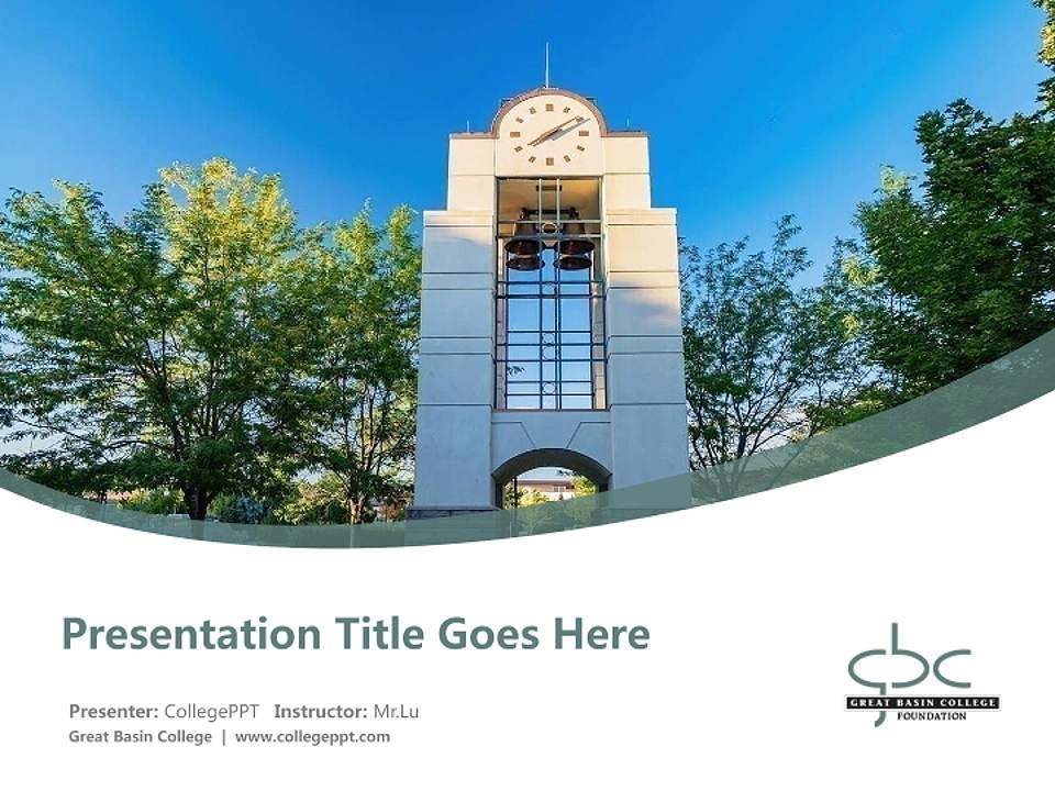 Great Basin College Course/Courseware Creation PPT Template4:3 ratio PPT effect preview image5