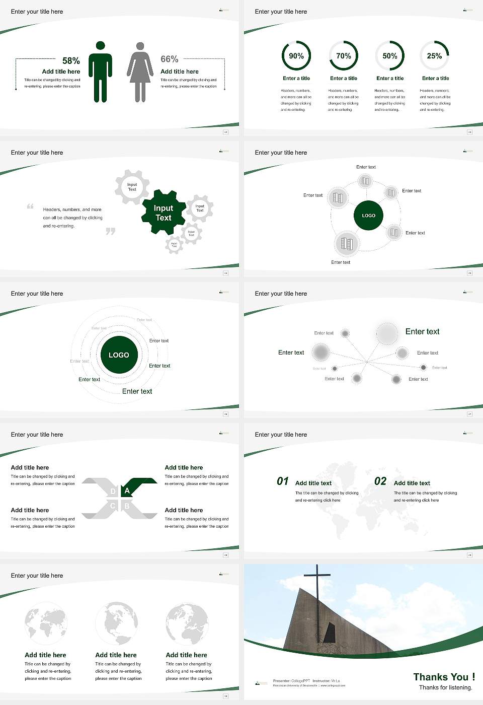 Franciscan University of Steubenville Course/Courseware Creation PPT Template16:9 ratio PPT effect preview image4