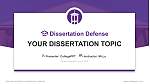 Furman University학위 논문 방어PPT 템플릿