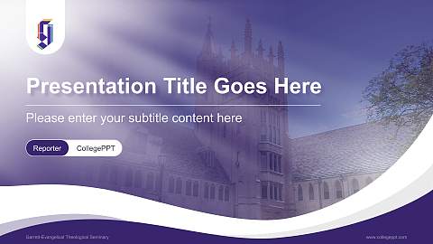Garrett-Evangelical Theological Seminary Lecture Sharing and Networking Event PPT Template