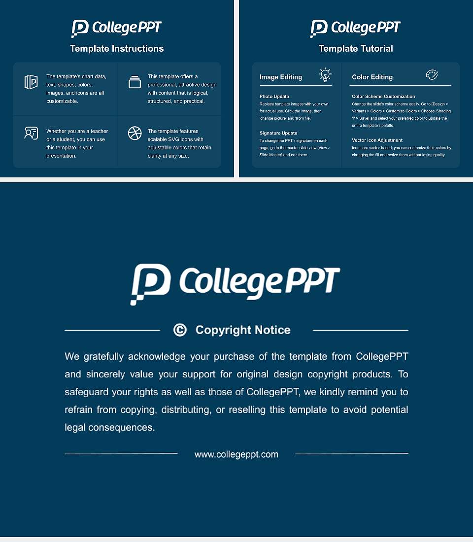 George Washington University Course/Courseware Creation PPT Template4:3 ratio PPT effect preview image5