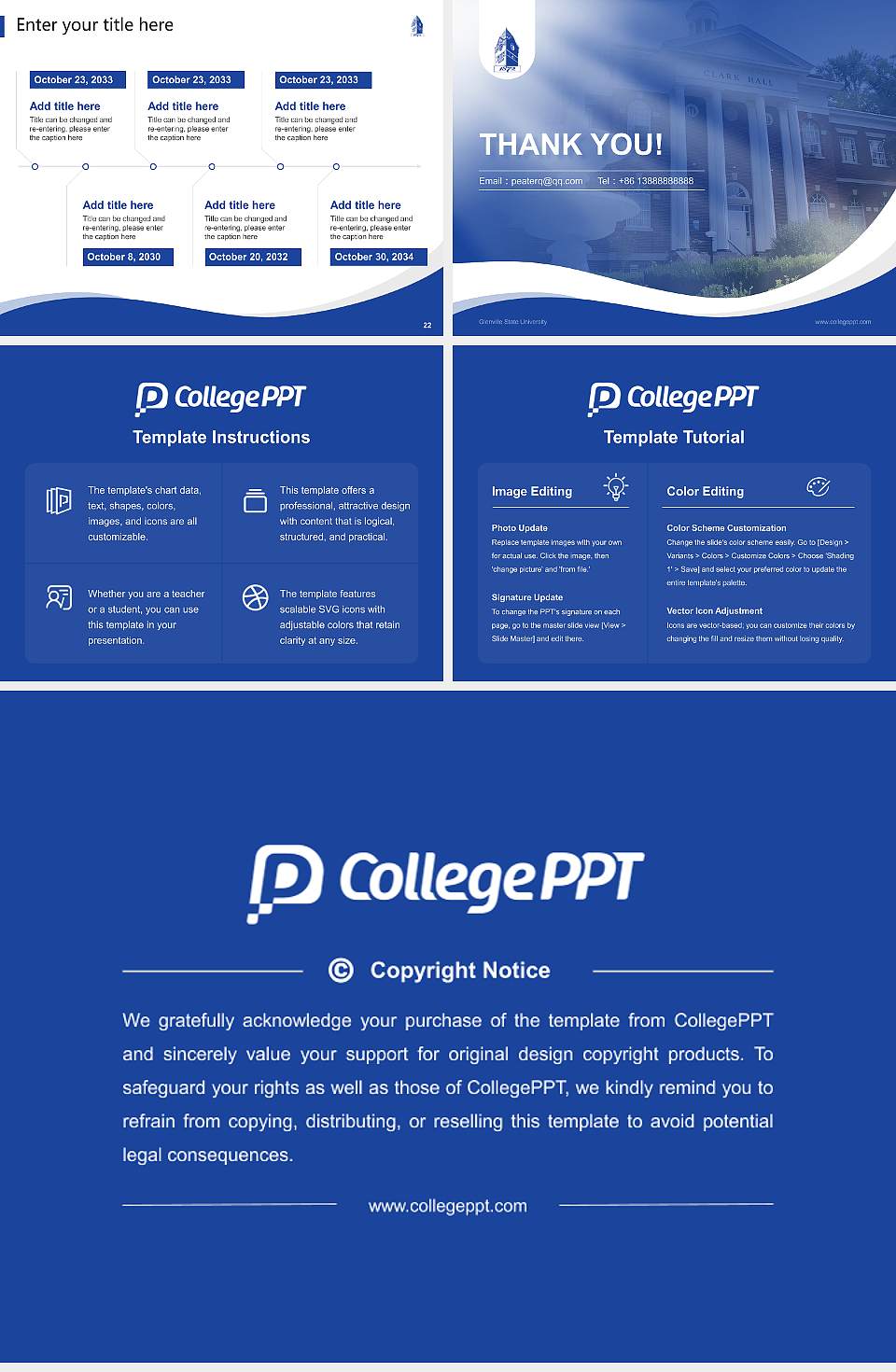 Glenville State University Lecture Sharing and Networking Event PPT Template4:3 ratio PPT effect preview image4