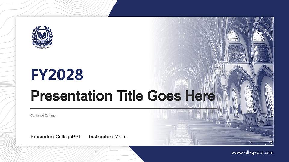 Guidance College Academic Presentation/Research Findings Report PPT Template16:9 ratio PPT effect preview image