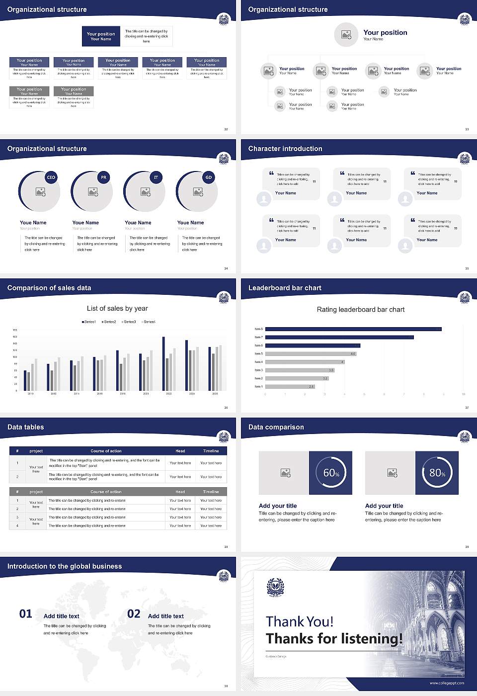 Guidance College Academic Presentation/Research Findings Report PPT Template16:9 ratio PPT effect preview image4
