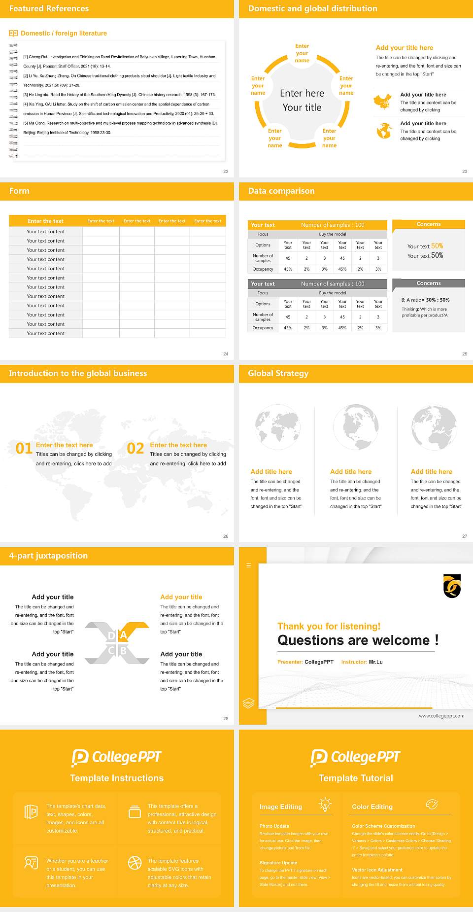 Framingham State University Thesis Proposal/Graduation Defense PPT Template4:3 ratio PPT effect preview image4