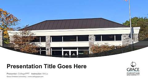 Grace Christian University Course/Courseware Creation PPT Template