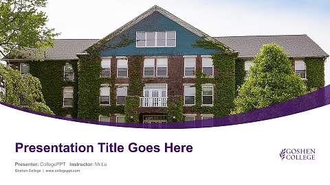 Goshen College Course/Courseware Creation PPT Template