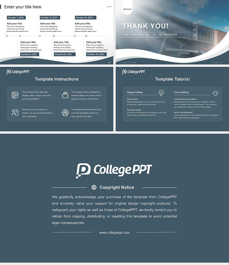 Governors State University Lecture Sharing and Networking Event PPT Template16:9 ratio PPT effect preview image4