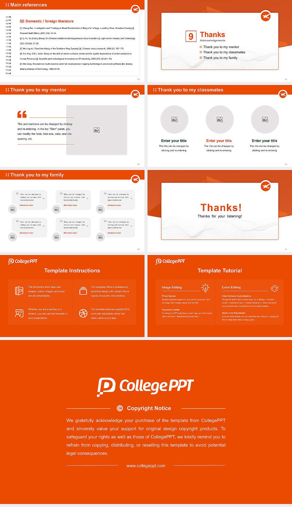 Full Sail University Graduation Thesis Defense PPT Template16:9 ratio PPT effect preview image7