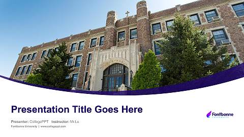 Fontbonne University Course/Courseware Creation PPT Template