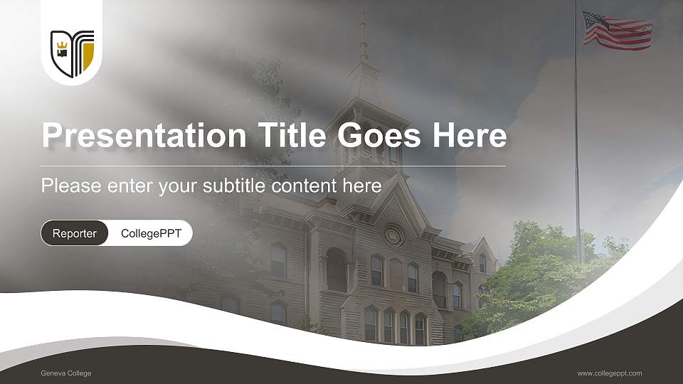 Geneva College Lecture Sharing and Networking Event PPT Template16:9 ratio PPT effect preview image1