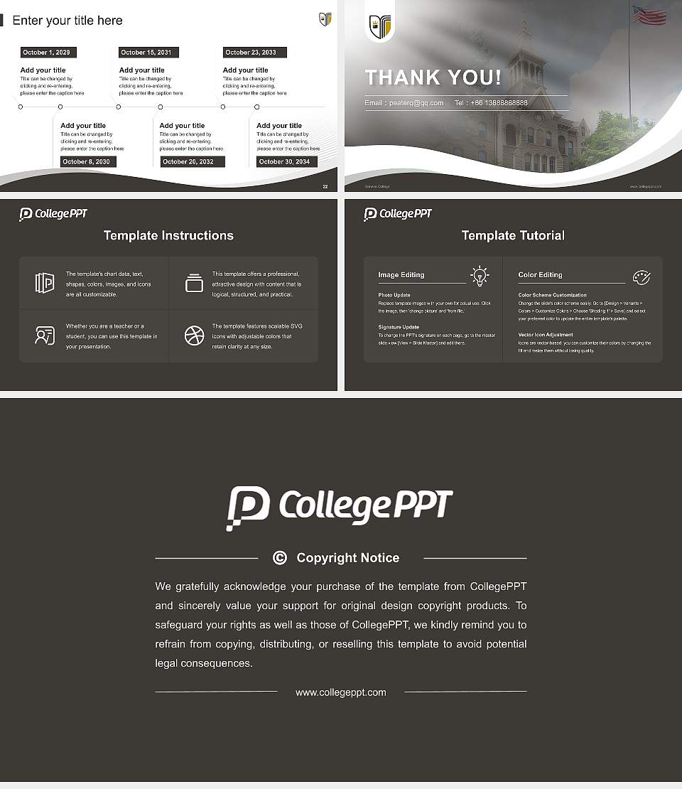 Geneva College Lecture Sharing and Networking Event PPT Template16:9 ratio PPT effect preview image4