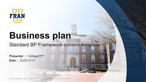 Franciscan Missionaries of Our Lady University Competition/Entrepreneurship Contest PPT Template