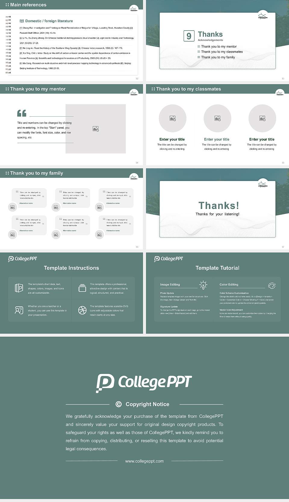 Great Basin College Graduation Thesis Defense PPT Template16:9 ratio PPT effect preview image7