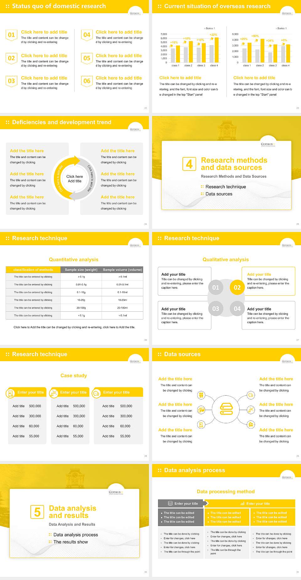 Gustavus Adolphus College Graduation Thesis Defense PPT Template4:3 ratio PPT effect preview image4