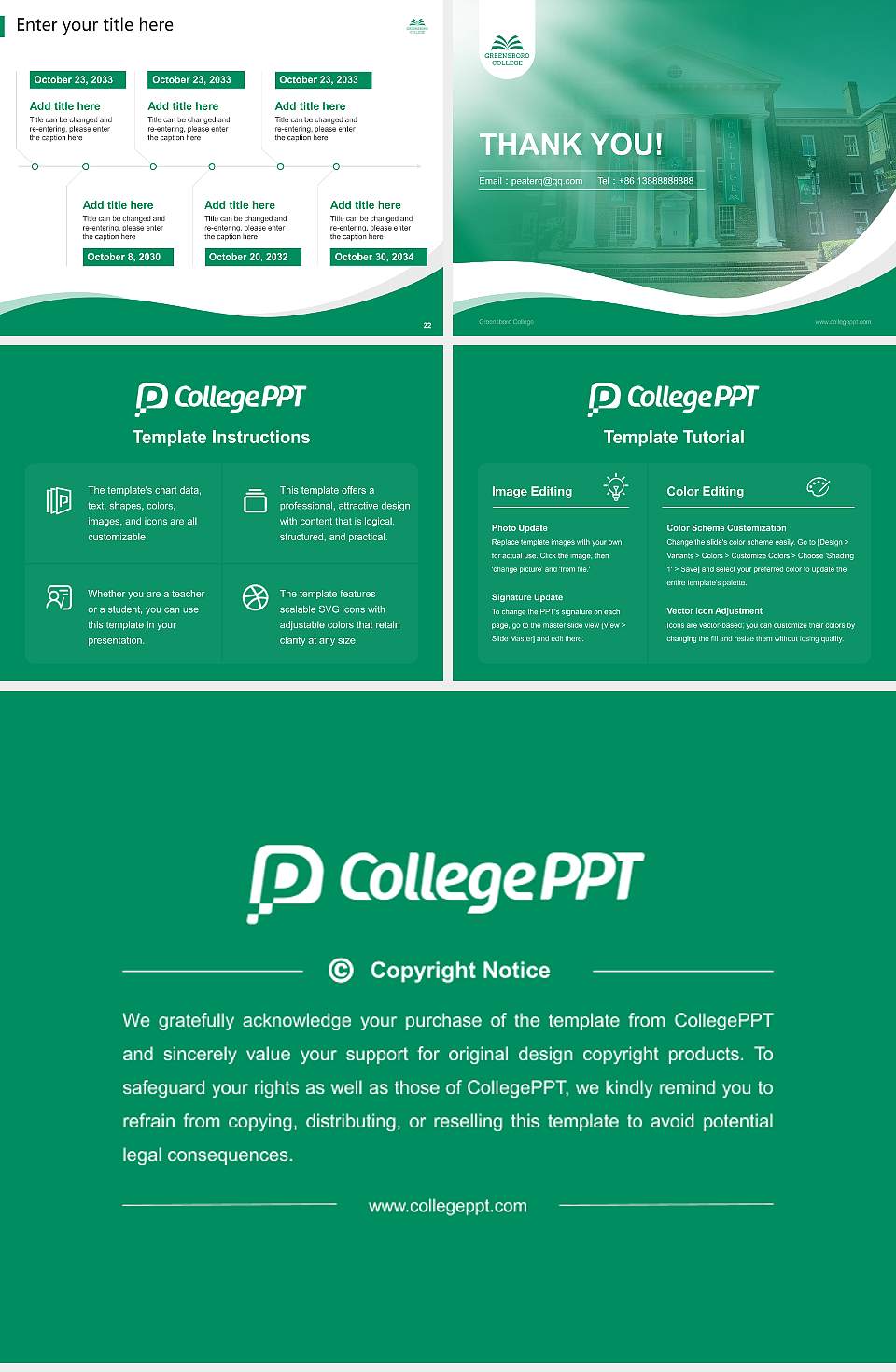 Greensboro College Lecture Sharing and Networking Event PPT Template4:3 ratio PPT effect preview image4