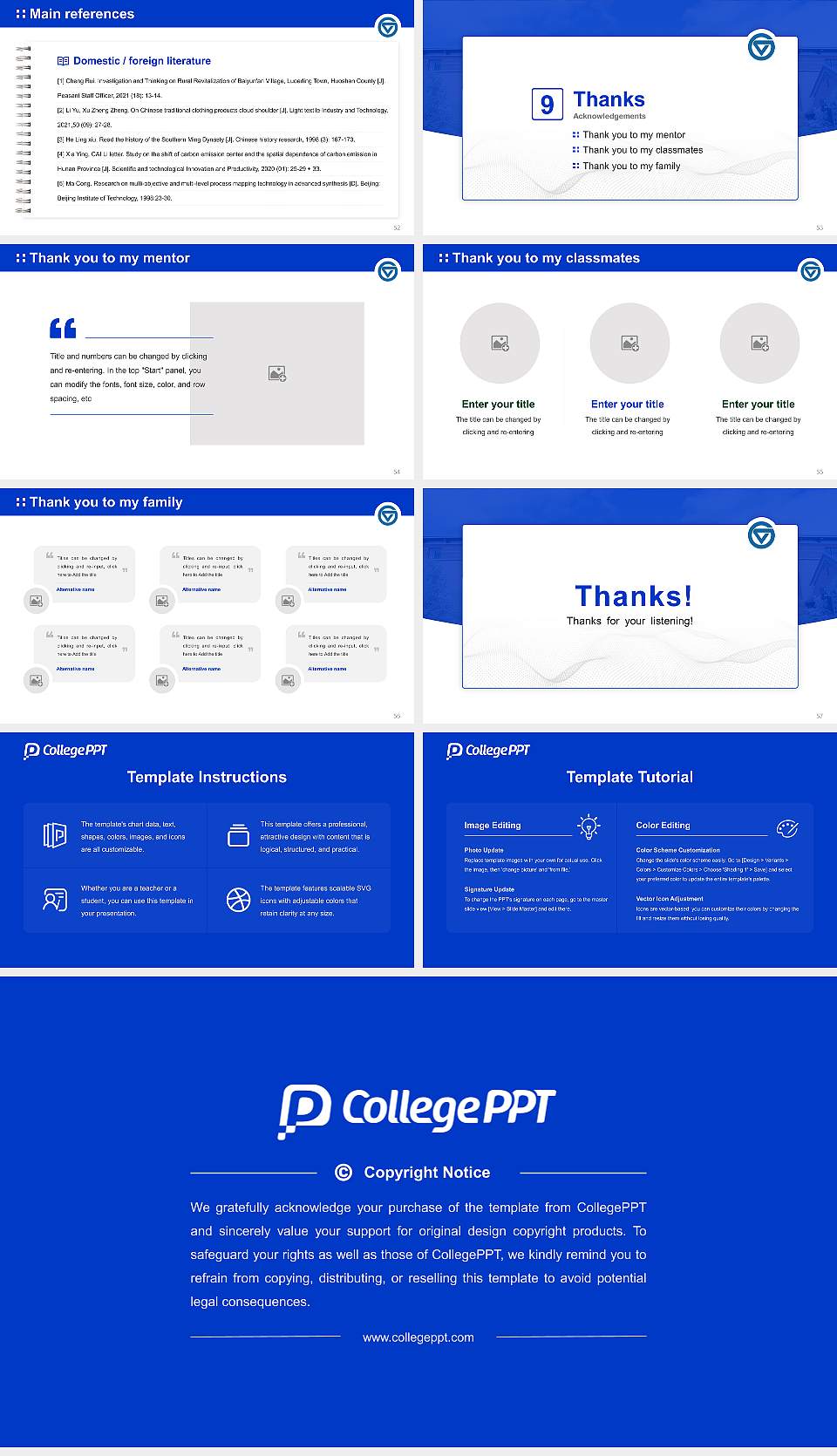 Grand Valley State University Graduation Thesis Defense PPT Template16:9 ratio PPT effect preview image7