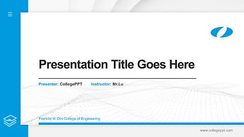 Franklin W Olin College of Engineering Thesis Proposal/Graduation Defense PPT Template