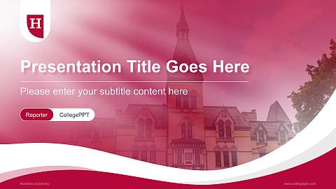 Hamline University Lecture Sharing and Networking Event PPT Template