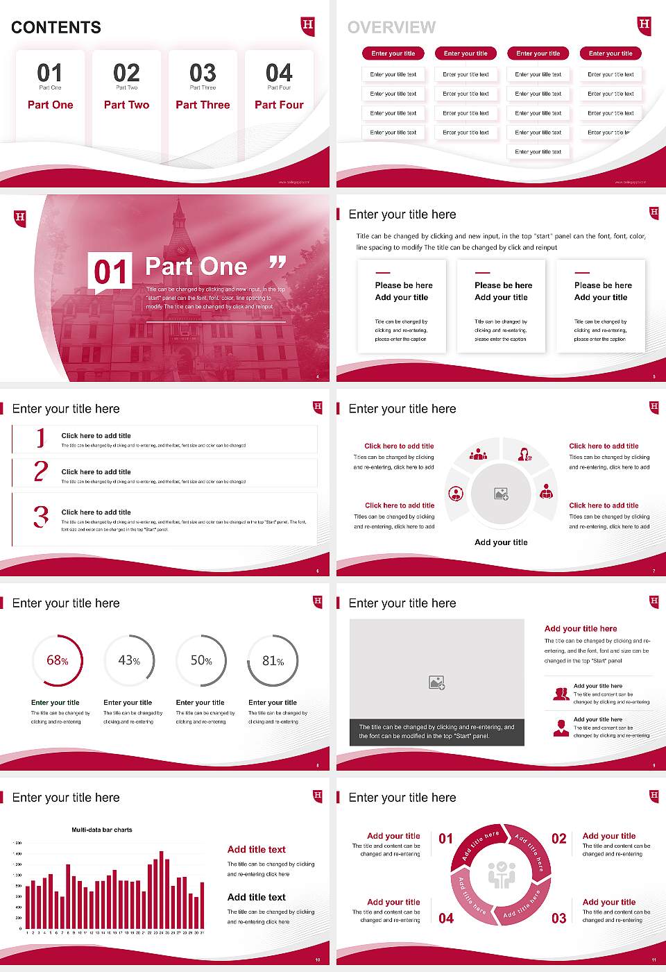 Hamline University Lecture Sharing and Networking Event PPT Template16:9 ratio PPT effect preview image2