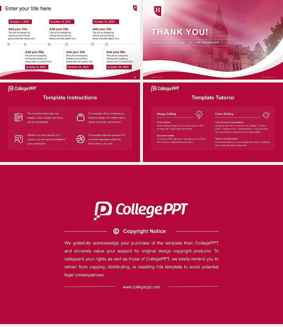 Hamline University Lecture Sharing and Networking Event PPT Template16:9 ratio PPT effect preview image4