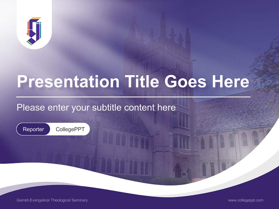 Garrett-Evangelical Theological Seminary Lecture Sharing and Networking Event PPT Template4:3 ratio PPT effect preview image4