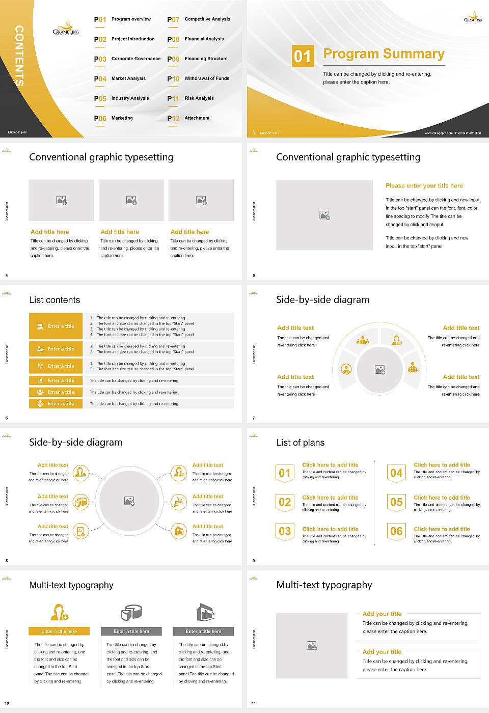 Grambling State University Competition/Entrepreneurship Contest PPT Template16:9 ratio PPT effect preview image2