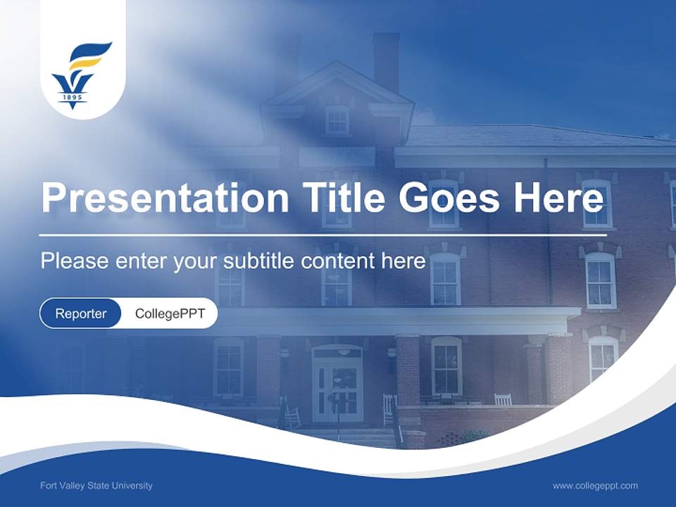 Fort Valley State University Lecture Sharing and Networking Event PPT Template4:3 ratio PPT effect preview image4