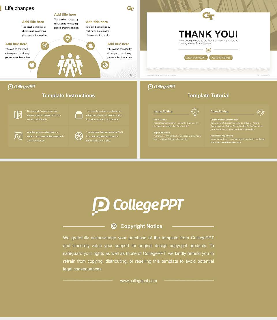 Georgia Institute of Technology-Main Campus National Scholarship Defense PPT Template16:9 ratio PPT effect preview image4