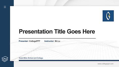 Gods Bible School and College Thesis Proposal/Graduation Defense PPT Template