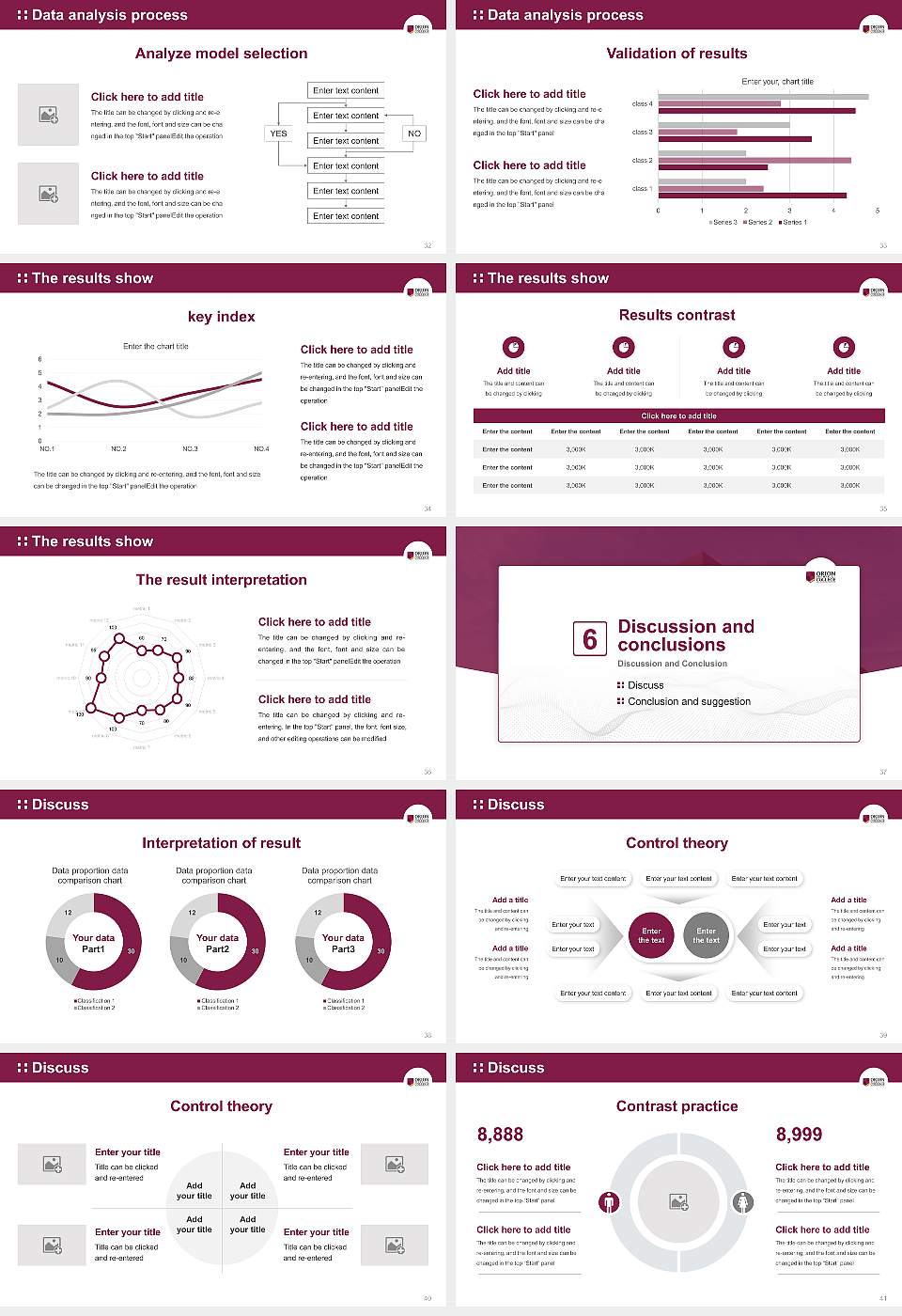 Orion Technical College Graduation Thesis Defense PPT Template16:9 ratio PPT effect preview image5