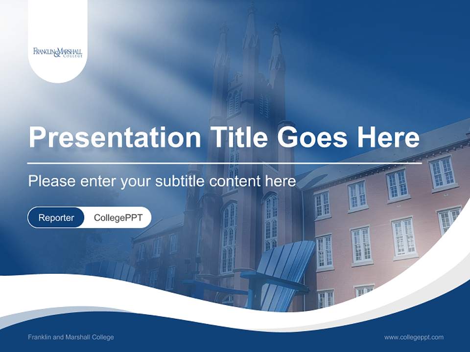 Franklin and Marshall College Lecture Sharing and Networking Event PPT Template4:3 ratio PPT effect preview image4